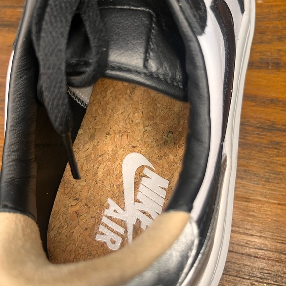 Nike Black and White Platform Sneakers - Picture 6 of 8